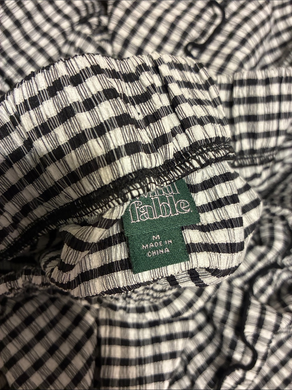 wild fable Black and White Gingham Tiered Maxi Skirt - Picture 2 of 2